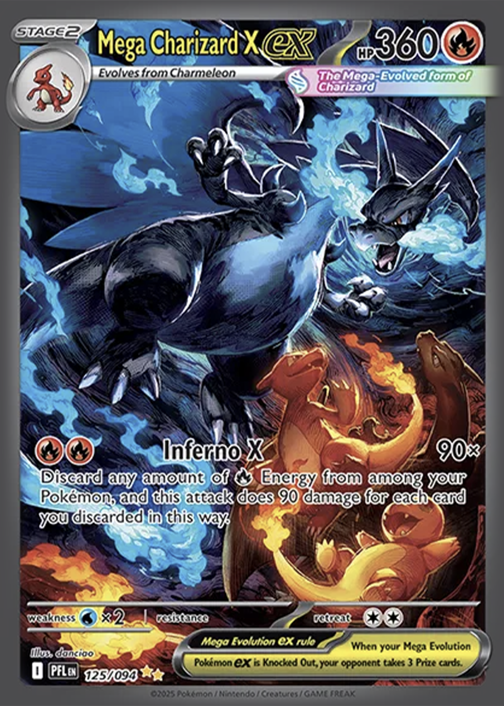 Mega Charizard X Pokémon TCG card collectible
